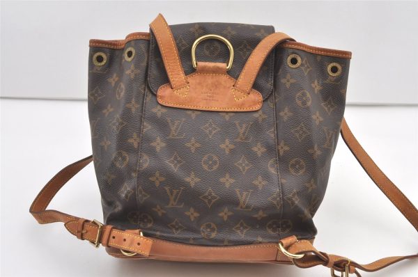 Authentic Louis Vuitton Monogram Montsouris MM Backpack M51136 LV 1360K Supply