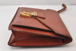 Auth Louis Vuitton Epi Pochette Sellier Dragonne Clutch Bag M52613 Brown 1087K Online now