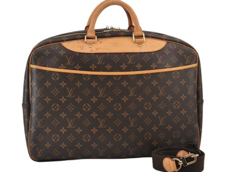 Authentic Louis Vuitton Monogram Alize 24 Heures Boston Hand Bag M41399 LV 1011K Online now