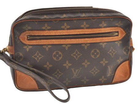 Authentic Louis Vuitton Monogram Marly Dragonne GM M51825 Clutch Bag Junk 0986K Supply