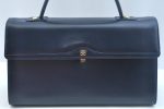 Authentic GIVENCHY Leather 2way Shoulder Hand Bag Navy Blue K9928 Cheap