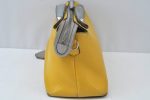 Authentic FENDI By The Way Large 3Way Shoulder Clutch Bag Leather Yellow K9908 For Discount