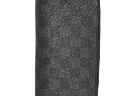 Authentic Louis Vuitton Damier Graphite Zippy Wallet Vertical N63095 LV 1193K Online Hot Sale