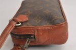 Auth Louis Vuitton Monogram Pochette Sport PM Clutch Hand Bag Old Model LV 0960K For Cheap