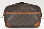 Authentic Louis Vuitton Monogram Compiegne 28 Clutch Hand Bag M51845 Junk 0980K Fashion