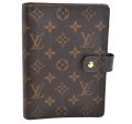 Authentic Louis Vuitton Monogram Agenda MM Notebook Cover R20004 LV 1016K Cheap