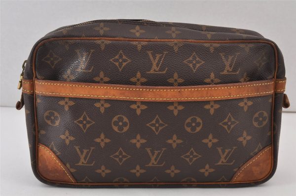 Authentic Louis Vuitton Monogram Compiegne 28 Clutch Hand Bag M51845 LV 1002K Online