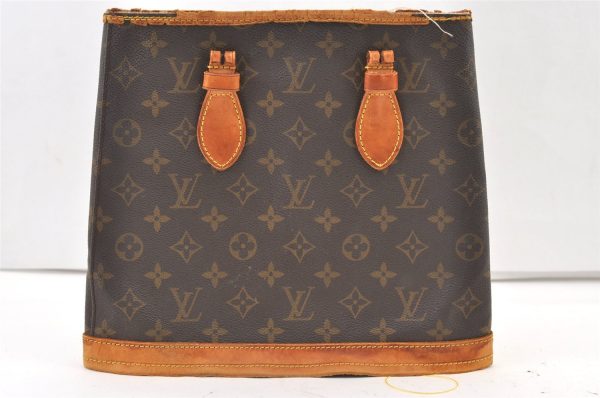 Authentic Louis Vuitton Monogram Bucket PM Shoulder Tote Bag M42238 Junk 0996K Discount