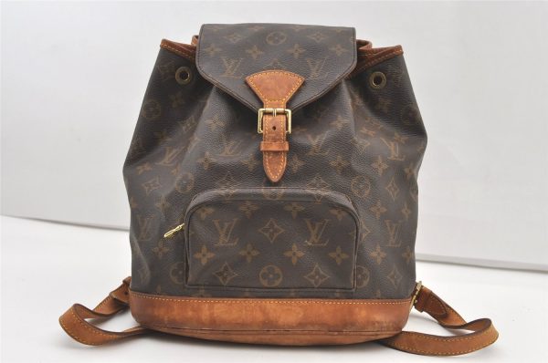 Authentic Louis Vuitton Monogram Montsouris MM Backpack M51136 LV 1360K Supply