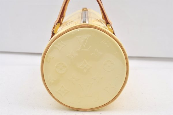 Authentic Louis Vuitton Vernis Bedford Hand Bag Purse White M91331 LV 1254K Fashion