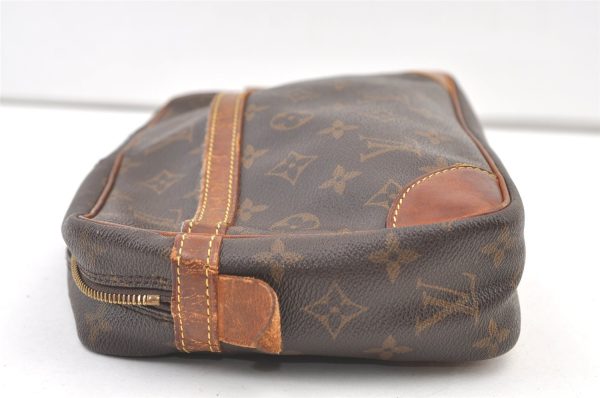 Authentic Louis Vuitton Monogram Compiegne 28 Clutch Hand Bag M51845 Junk 0980K Fashion