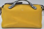 Authentic FENDI By The Way Large 3Way Shoulder Clutch Bag Leather Yellow K9908 For Discount