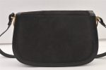 Authentic CELINE Horse Carriage Shoulder Hand Bag Suede Leather Black 1433K Discount