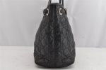 Authentic Christian Dior Panarea Cannage Tote Bag PVC Leather Black 1319K Hot on Sale