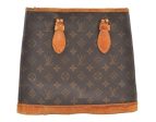 Authentic Louis Vuitton Monogram Bucket PM Shoulder Tote Bag M42238 Junk 0996K Discount