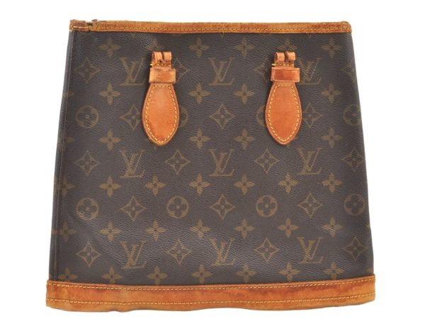 Authentic Louis Vuitton Monogram Bucket PM Shoulder Tote Bag M42238 Junk 0996K Discount