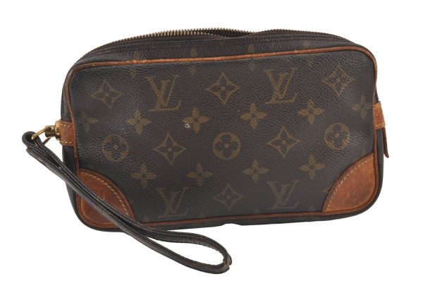 Authentic Louis Vuitton Monogram Marly Dragonne PM M51827 Clutch Bag Junk 0984K For Cheap