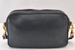 Authentic GUCCI Sherry Line Shoulder Crossbody Bag Purse Leather Navy Blue 1432K Sale