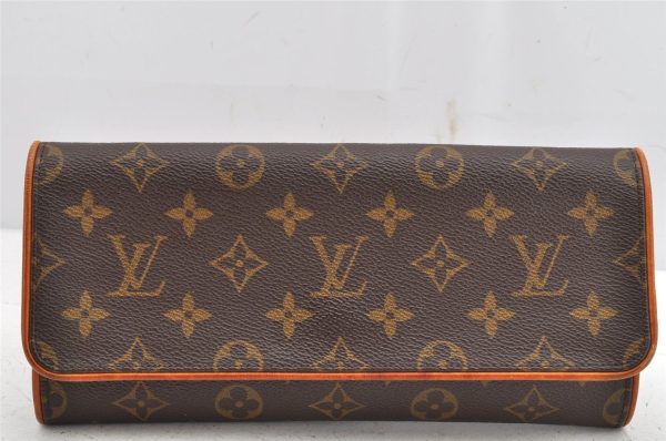 Authentic Louis Vuitton Monogram Pochette Twin GM Shoulder Bag M51852 LV 1418K Fashion