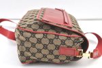 Authentic GUCCI Shoulder Cross Body Bag GG Canvas Leather Brown Black 1273K Hot on Sale