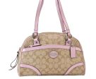 Authentic COACH Signature Shoulder Hand Bag PVC Leather F18918 Beige 1182K Online now