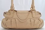 Authentic Salvatore Ferragamo Gancini Leather Shoulder Hand Bag Beige 1490K Online Sale