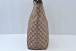 Authentic GUCCI Vintage Shoulder Tote Bag GG Canvas Leather Brown K9919 Fashion