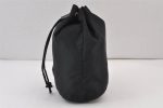 Authentic PRADA Nylon Leather Drawstring Pouch Purse Black 0994K Discount