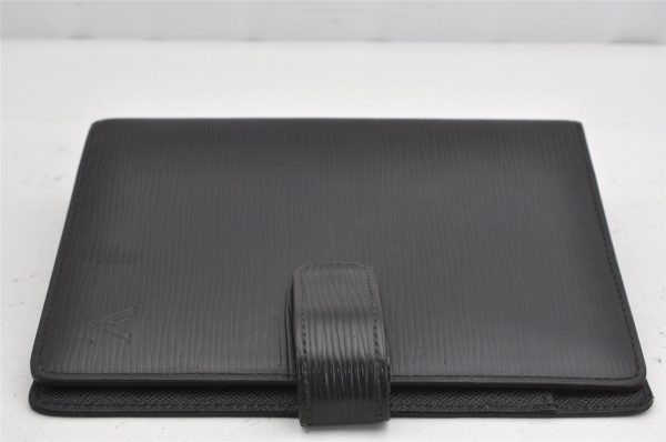 Authentic Louis Vuitton Epi Agenda MM Notebook Cover Black R20202 LV 1012K Online Hot Sale