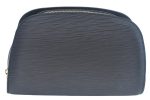 Authentic Louis Vuitton Epi Dauphine MM Pouch Clutch Bag Black M48452 LV K9870 on Sale