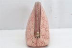 Authentic GUCCI Vintage Guccissima GG Leather Pouch Purse 141810 Pink 1277K Online Sale