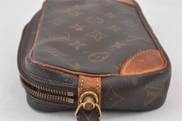 Authentic Louis Vuitton Monogram Marly Dragonne PM M51827 Clutch Bag Junk 0984K For Cheap