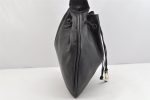 Authentic GUCCI Vintage Shoulder Bag Purse Leather 0014030 Black 1269K Discount