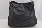 Authentic GUCCI Bamboo Vintage Shoulder Hand Bag Purse Leather Black Junk 0982K Supply