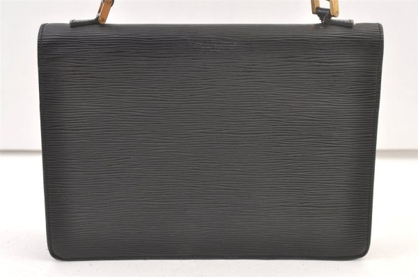 Authentic Louis Vuitton Epi Concorde Hand Bag Purse Black M52132 LV 1202K Cheap