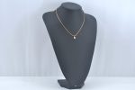 Authentic Christian Dior Gold Tone Chain Pendant Rhinestone Necklace CD L0081 Cheap