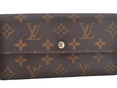 Authentic Louis Vuitton Monogram Portefeuille Sarah Purse Wallet M61734 LV 1226K Online Sale