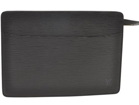 Authentic Louis Vuitton Epi Pochette Homme Clutch Bag Black M52522 Junk 0968K For Sale