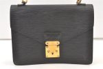 Authentic Louis Vuitton Epi Concorde Hand Bag Purse Black M52132 LV 1202K Cheap