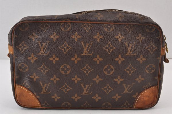 Authentic Louis Vuitton Monogram Compiegne 28 Clutch Hand Bag M51845 LV 1002K Online