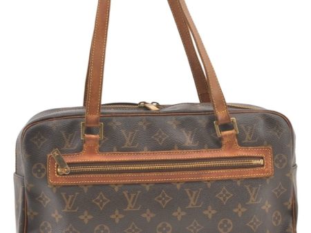 Authentic Louis Vuitton Monogram Cite GM Shoulder Bag M51181 LV 1246K Online now