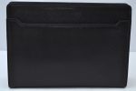 Authentic SAINT LAURENT Clutch Bag Pouch Leather Black YSL K9910 on Sale