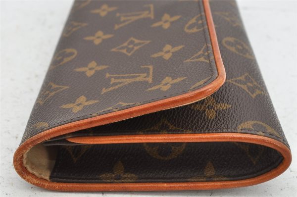 Authentic Louis Vuitton Monogram Pochette Twin GM Shoulder Bag M51852 LV 1418K Fashion