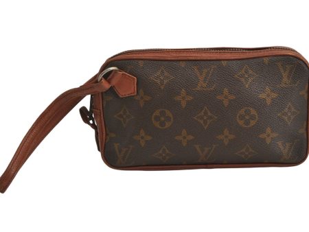 Auth Louis Vuitton Monogram Pochette Sport PM Clutch Hand Bag Old Model LV 0960K For Cheap