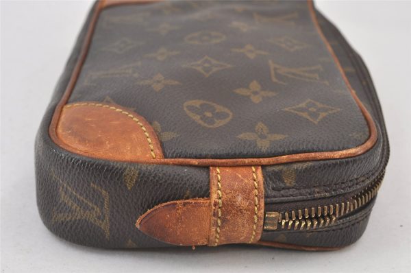 Authentic Louis Vuitton Monogram Marly Dragonne PM M51827 Clutch Bag Junk 0984K For Cheap