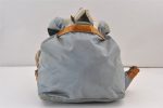 Authentic PRADA Nylon Enamel Drawstring Backpack Light Blue 1005K Online Sale