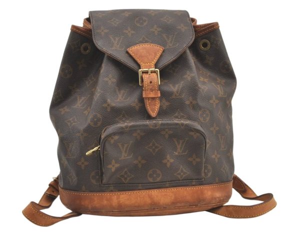 Authentic Louis Vuitton Monogram Montsouris MM Backpack M51136 LV 1360K Supply