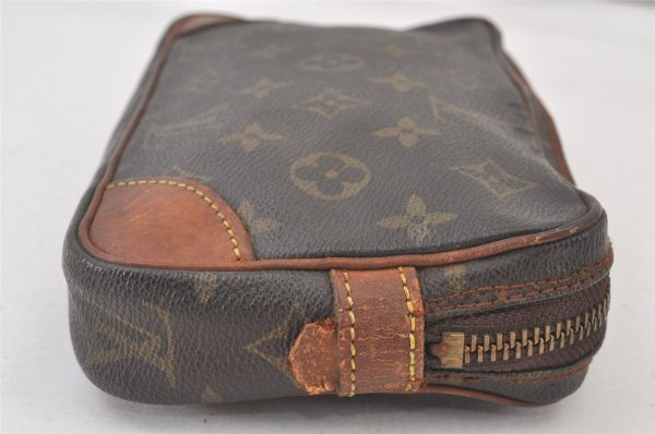 Authentic Louis Vuitton Monogram Marly Dragonne PM M51827 Clutch Hand Bag 1285K on Sale