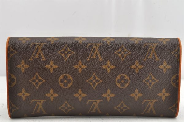 Authentic Louis Vuitton Monogram Pochette Twin GM Shoulder Bag M51852 LV 1418K Fashion