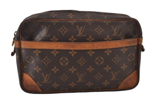 Authentic Louis Vuitton Monogram Compiegne 28 Clutch Hand Bag M51845 LV 1002K Online